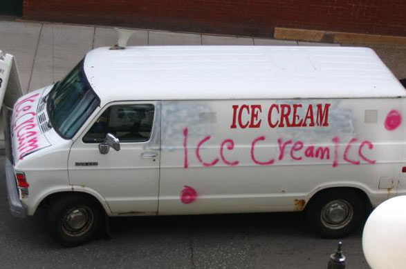 Ice Cream Graffiti Van