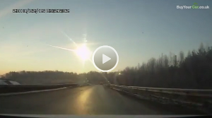 Russian meteor dashcam
