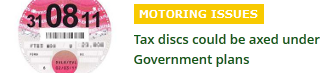 Tax discs could face axe