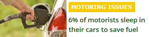 Motorists sleep in cars to save money