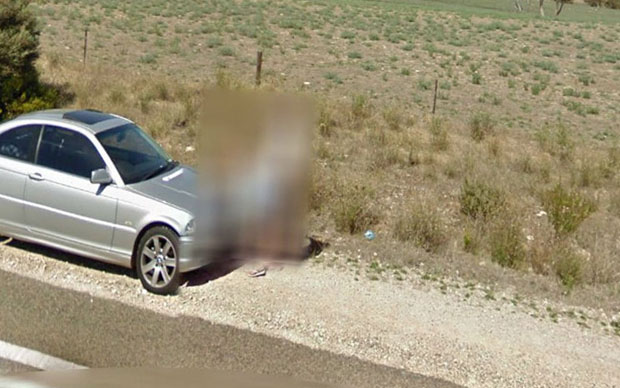 Couple caught having sex on Google street view